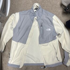 The North Face Gray and Cream Ski Jacket